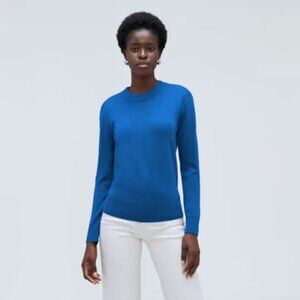 Everlane Cashmere Crew Sweater Lapis Blue Sz Medium